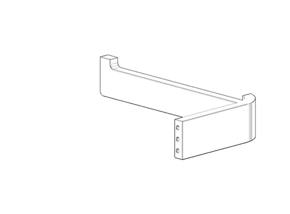 DORNBRACHT Halter für Papierrollenhalter ERSATZTEILE 081771555 143 x 25 x 77 mm Chrom, 081771555-00 Galeriebild 1
